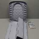 Portable Camping Toilet for Adults - Hapoon XL Portable Folding Toilet with Lid,Travel Portable Potty for Adults,Porta Potty Car Toilet (Gray)