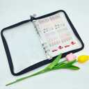 Press On Nail Organizer 10 PCS Clear Empty Press On Nail Storage Press On Nail Packaging for Fake Nail Storage Nail Display Nail Salon Press On Nail Supplies Organizer with Nail Tape (Zipper-(9.8*7*1 inch))