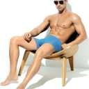 Arjen Kroos Men's Ice Silk Boxers Briefs Seamless Trunk Underwear with Pouch Double Sided Breathable Modal Underpant (XXL)