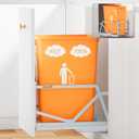 Pull Out Trash Can Under Cabinet Kit with Soft-Close Slides,Under Sink Trash Can Pull Out,for Kitchen,Sink, Drawer,Requires Minimum Cabinets Opening 12" W X 18" D(Garbage Can Not Included)