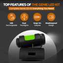 GoGo Stik Genie Rechargeable Led Flashlights and mounting Clip for Your Night use.