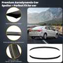 Rear Spoiler Wing for Toyota Corolla Sedan 2014-2019 Glossy Black Auto Exterior ABS Tail Trunk Lip Spoiler Wing Aerodynamic Styling