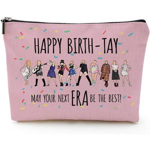 Singer Cosmetic Makeup Bag Music Album Lovers Gift Singer Concert Zipper Pouch Bag Singer Tour Merchandise, Multicoloured-1