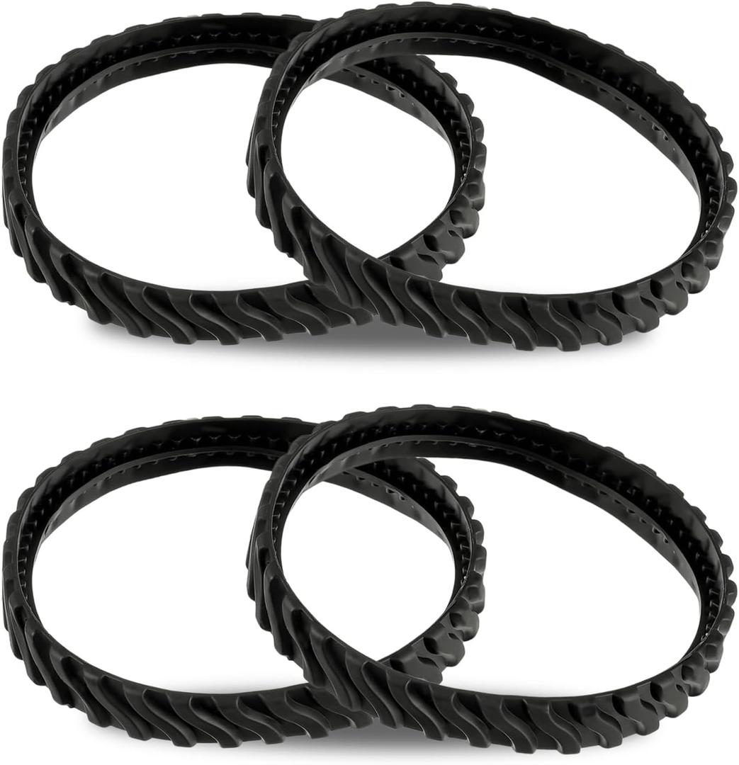 R0526100 Upgraded Version Track Replacement for Zodiac MX6 MX8 Elite Suction Pool Cleaners, Heavy Duty Rubber Exact Wheel Belts (Pack of 4)