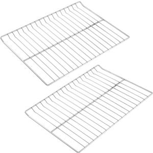 2Pcs WB48T10095 Oven Rack Replacement Parts for GE Stove Oven Parts WB48K5019 Oven Shelf for GE Range Oven Parts 23 3/4" x 17 3/8" GE Hotpoint Oven Wire Rack 304 Stainless Steel Rack-Flat