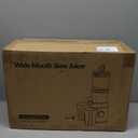 Juicer Machines, 150 Watts Cold Press Juicer with Wide Chute, Slow Masticating Juicers, High Juice Yield for Leafy Greens, Fruits & Vegetables, Easy to Clean