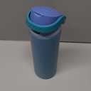 ENCOOL Leakproof Insulated Water Bottle with Straw Dual-Sip Water Bottle Bag-Safe Design for Work, Commute & Gym  Keeps Drinks Cold All Day, 24 oz, Teal Blue