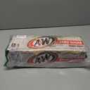 A&W Zero Sugar Root Beer Soda, 12 fl oz cans, 12 count