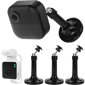 Long Blink Outdoor Camera Mount Kit, Compatible with Blink 4th & 3rd Gen Cameras - Includes 3 Adjustable Mounts, Sync Module 2 Outlet Mount, USB Cable, Blink Accessories