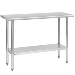 Hally Stainless Steel Table for Prep & Work 18 x 48 Inches NSF Commercial
Metal Heavy Duty Workbench, Adjustment Undershelf, for Kitchen, Restaurant, Home, Hotel, Garage, Pizza Oven, Galvanized Legs