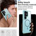 for Samsung Galaxy S26 Ultra Phone Case: S26 Ultra Case [Mag-Safe Fit] with 2PC HD Screen Protector,Frosted Translucent S26 Ultra Case Soft-Touch Skin Protection for Galaxy S26 Ultra Cover,Mint Green