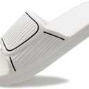 Cloud Slides for Women and Men Pillow House Slippers Non-Slip Shower Shoes Fit Bathroom Bedroom Pool Beach (6-7.5 Women/4.5-5.5 Men, White)