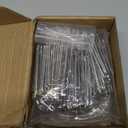 Swpeet 120Pcs Silver 1.18Inch - 30mm Metal Drapery Curtain Rings Curtain Hanging Rings and Stainless Steel 4 Prongs Pinch Pleat Hook with Drapery Curtain Pin-on Hooks Pins for 19mm-25mm Curtain Rods