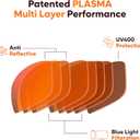 PC Gaming & Computer Glasses | 100% UV400 Protection (99.8% Lab Verified) | Ultra-Light Swiss-Designed Polycarbonate Frame