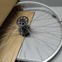 Hiland 26" 27.5" 28" x1.75" Alloy Bike Rim for 1.75 to 2.215 Inch Wide Tire, Front & Back MTB Wheelset with 7 Speed Freewheel, Bolt On Axle, Bicycle Accessories for Adult Bikes