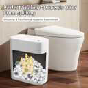JUDRDO 3.5 Gallon Slim Automatic Trash Can for Bathroom,Touchless Diaper Trash Can with Trash Bag Auto-adsorption Technology,Motion Sensor Diaper Garbage Bins for Bedroom Office Kitchen Toilet