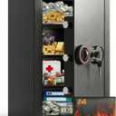 [5.0 Cub] Large Safe Box with Fireproof Bag for Home Use, 23.6" Tall Safe