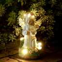 Pohabery Angel Garden Decor Statue Solar Angel Decorations for Yard Outdoor Decorations for Patio Gift for Mom