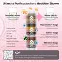 Filtered Shower Head with Handheld, High Pressure 9 Settings Shower Filter Head for Hard Water, Built-in Power Spray,Hard Water Filter Showerhead-Remove Chlorine-Dry Skin,Hair(Premium Chome)