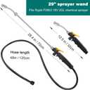 Replacement Sprayer Wand for Ryobi，29"" Sprayer Part with Adjustable Nozzle, Trigger Wand & Hose Compatible for P2800, P2803 Sprayer