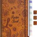 Woodcover Blank Recipe Book to Write in Your Own Recipes, Recipe Binder for Handwritten Recipes, Thoughtful Blank Recipe Book, Recipe Journal Gift, Cook Books Blank, Recipe Holders, Baking Version