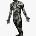 Morphsuits mens Monster Skull and Bones Costume Skeleton, M