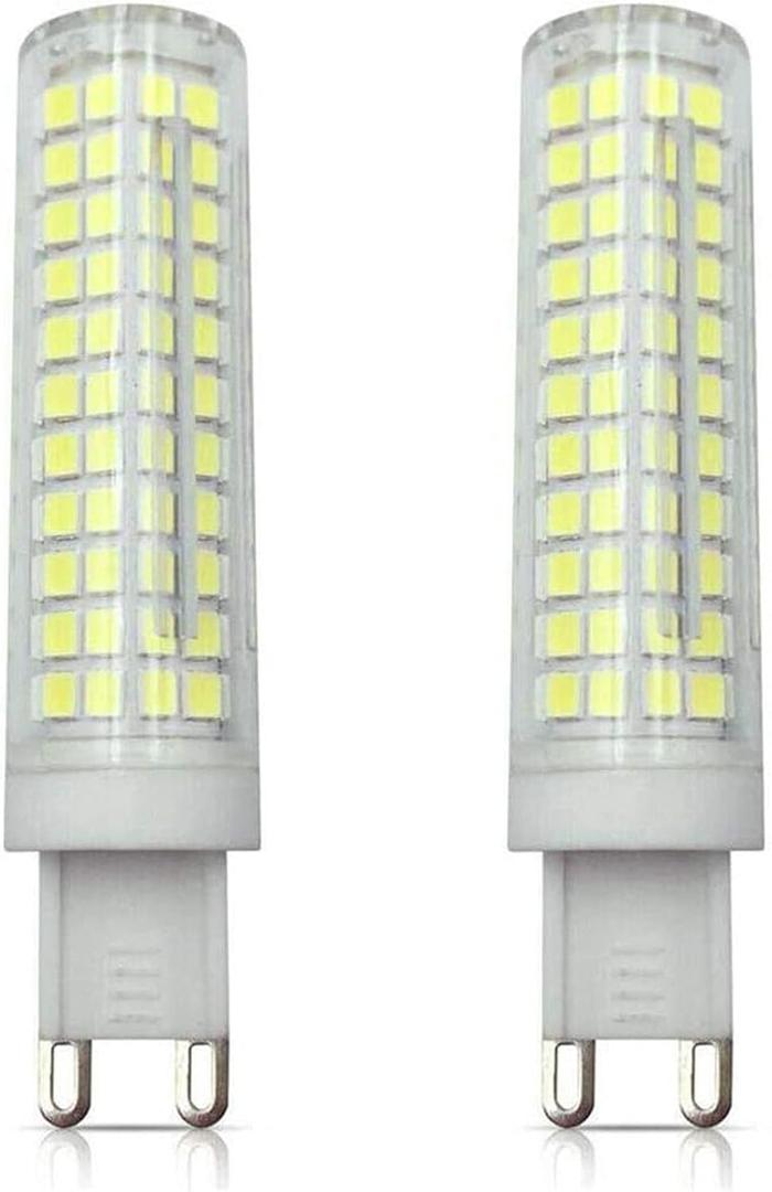 Lxcom Lighting G9 LED Corn Bulb 2 Pack 15W 120W Equivalent 136 LEDs Daylight White 6000K G9 Bi-Pin Base 1500LM for Home Lighting