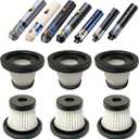 6 pack Hepa Filter Replacement Compatible with Upbooz VC012, AUXITO VC030, OXILAM VC030,VINBYEE, DEDC Car Vacuum, Washable Hepa Filters Works with Upbooz Handheld Vacuum.