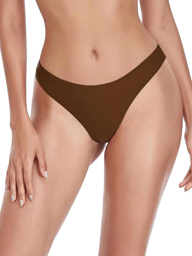 RELLECIGA Women's Cheeky Bikini Bottom, Medium 