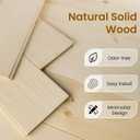 SMARTSTANDARD 36in x 84in Sliding Barn Door with 6.6ft Barn Door Hardware Kit Included, Unfinished Solid Spruce Wood Door, Assembly Required, DIY, Stainable, Natural