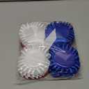 12 Pcs Blank Award Ribbons 1st 2nd 3rd Place Rosette Ribbons Blue Red White First Second Third Place Participation Medal for Sports Events Classroom Winners Certificate Prizes