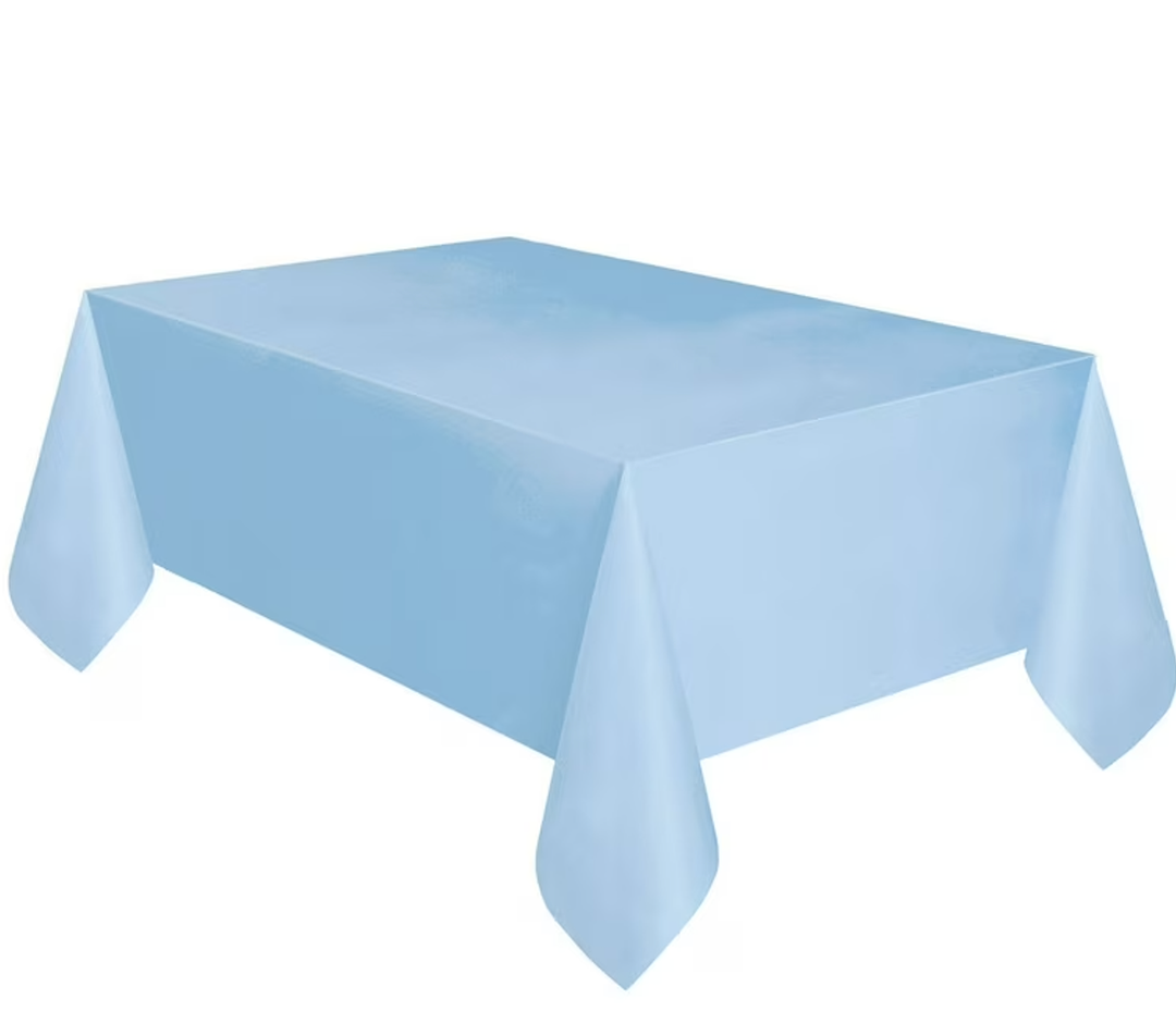 Rectangular Light Blue Table Cover