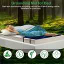 Grounding Mat with Grounding Cord, Anti-Static Earthing Pad for Home & Bed Use, Non-Slip Soft Conductive Mat (Queen, 60"x27")