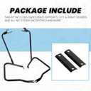 ECOTRIC Saddlebag Bracket Guard Bars Compatible with 2014-2024 Harley Davidson Touring Street Road Glide FLH Saddle Bags Guard Mount Black