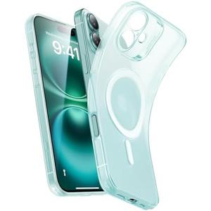ESR for iPhone 16 Case, Compatible with MagSafe, Camera Protection, Shockproof Thin Cover, Resists Yellowing and Scratches, Magnetic Phone Case for iPhone 16, Zero Series, Frosted Green-MagSafe 2 Pack Green And Pink