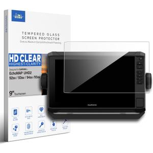 Tempered Glass Screen Protector for Garmin Echomap UHD2 92sv 93sv 94sv 95sv 9 Inch Chartplotters Touchscreen [NOT for UHD 9"] (HD Clear)