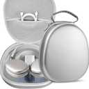 Joyleop for AirPods Max Case - Sleep Mode Support, No More Headphone Unresponsive by Case, Hard Organizer for Travel, Sliver