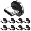 Magnetic Connector Tips Head for Type C Android Devices (9 Pack), Magnetic Phone Cable Adapter