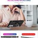 Case for Samsung Galaxy M23 5G Case Cover,Magnetic Car Mount Bracket Shell Case for Samsung SM-M236B/DS Galaxy M23 5G / SM-M236Q/DS SM-M236L / Galaxy Buddy 2 Case Black