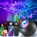 One Fire Galaxy Projector, Vibrant Galaxy Light Projector, White Noise & Bluetooth Room Lights for Bedroom,Remote Timer Kids Night Light,Cute Room Decor for Teen Girl Christmas Gifts (Black)