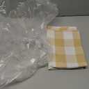 NATUS WEAVER Buffalo Check Kitchen Tier Curtais 30 inches Long Plaid Gingham Rod Pocket Classic Cafe Curtains Country Farmhouse Kitchen Half Window Curtains 2 Panels Beige & White