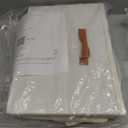 StorageWorks Fabric Storage Bins with Lid, Decorative Storage Boxes for Shelves, Stackable Closet Organizer Basket with Handles, Large, Ivory White, 2-Pack