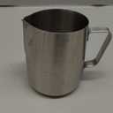 watchget Stainless Steel Milk Frothing Pitcher 12oz/350ml - Espresso Steaming Pitcher for Cappuccino, Latte Art, Coffee Machine Accessories Milk Jug Milk Frother Cup, Matt Silver (11.8 Ounces)