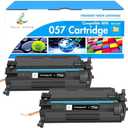 TRUE IMAGE 057 Toner Cartridge Replacement for Canon 057 057H CRG-057 ImageCLASS MF445dw MF448dw LBP226dw LBP227dw LBP228dw MF449dw MF445 LBP220 LBP230 MF440 MF450 Laser Printer Ink (Black, 2-Pack)