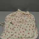 Bluboon Mini Backpacks for Girls 13" Toddler Backpack Purse School Bookbag Kawaii Backpack Women (Corduroy Beige Strawberry-pink)