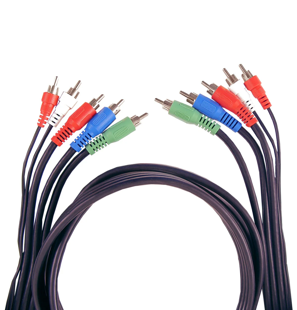 GE 6ft. Audio/Video Component Cable with RCA-Type Connectors, Black