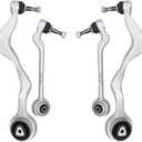 Front Lower Control Arm Suspension Kit 4pc compatible with 2006-2014 for BMW E90 325i 328i 330i 335i 335is 128i 135i X1(2WD Only)