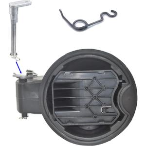 Fuel Door Hinge Pin With Gas Door Spring for 2009-2014 F150 2010-2014 Lincoln Mark LT Loose Gas Cap Permanent Repair Fix (Metal)