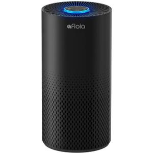 Afloia Air Purifiers for Home Large Room Up to 1076 Ft, 3-Stage Filter Air Purifiers for Bedroom 22 dB, Air Purifiers for Pets Dust Dander Mold Pollen Odor Smoke, Kilo Black, 7 Colors Light