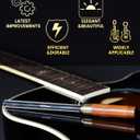 Baroque Fret Crowning Files Diamond, Guitar Fret Crown Dressing File, Fret Repairing Tools, Luthier Tools, Improved 3rd Generation, with 3 Sizes for Guitars, Ukuleles, Bass, Banjo, Mandolin